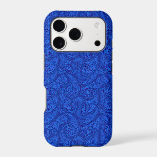 Blue Paisley iPhone 17 Pro Case