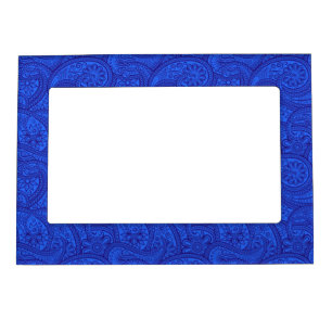Blue Paisley Magnetic Frame
