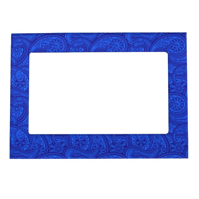 Blue Paisley Magnetic Frame (Front)