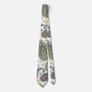 Blue Paisley Neck Tie