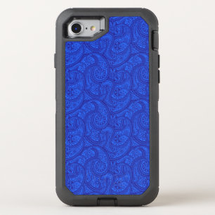 Blue Paisley OtterBox Defender iPhone SE/8/7 Case
