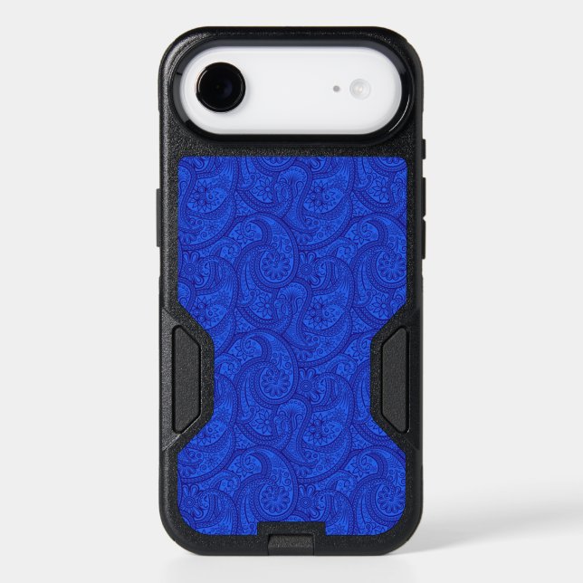 Blue Paisley Otterbox iPhone Case (Back)