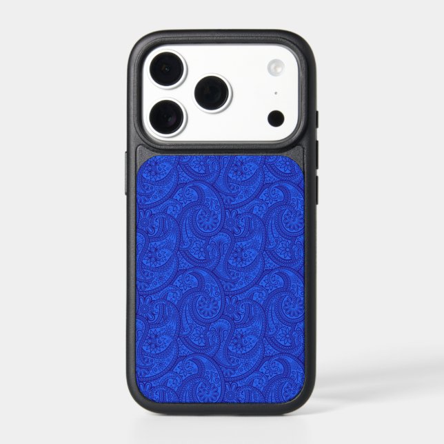 Blue Paisley Otterbox iPhone Case (Back)