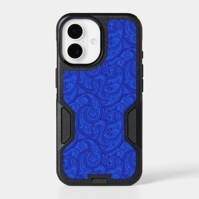 Blue Paisley Otterbox iPhone Case (Back)