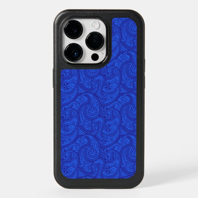 Blue Paisley Otterbox iPhone Case (Back)