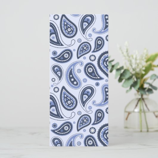 Blue Paisley Pattern (Standing Front)