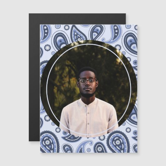 Blue Paisley Pattern (Front/Back)