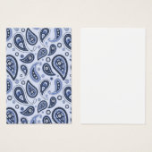 Blue Paisley Pattern (Front & Back)