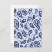 Blue Paisley Pattern (Front/Back)