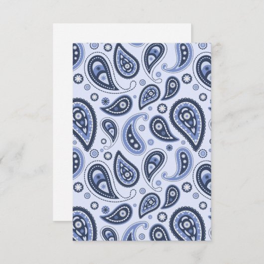Blue Paisley Pattern (Front/Back)