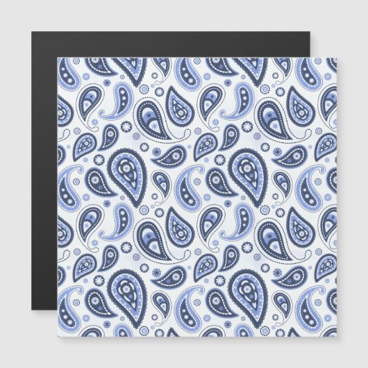 Blue Paisley Pattern (Front/Back)