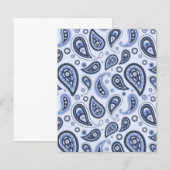 Blue Paisley Pattern (Front/Back)