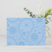 Blue paisley pattern (Standing Front)