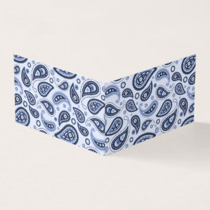 Blue Paisley Pattern Business Card
