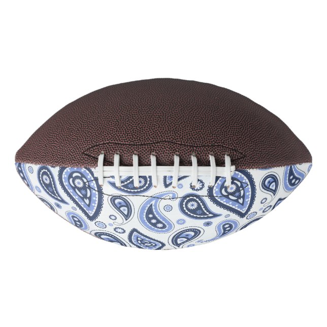 Blue Paisley Pattern Football (Front)