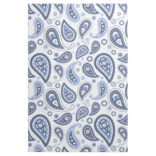 Blue Paisley Pattern Gallery Wrap