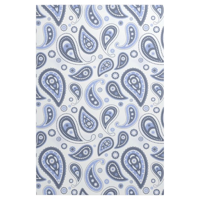 Blue Paisley Pattern Gallery Wrap (Front)