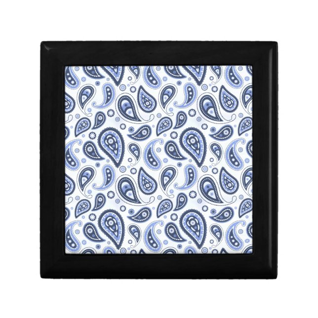 Blue Paisley Pattern Gift Box (Front)