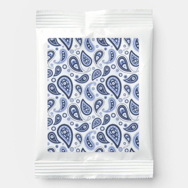 Blue Paisley Pattern Lemonade Drink Mix (Front)