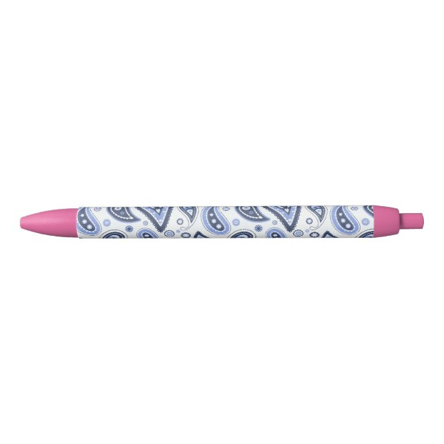 Blue Paisley Pattern Pen (Front)