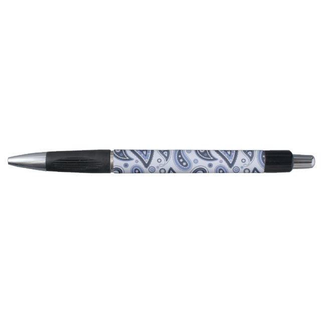 Blue Paisley Pattern Pen (Front)