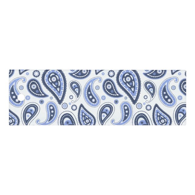Blue Paisley Pattern Ruler (Front)