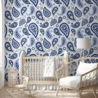 Blue Paisley Pattern