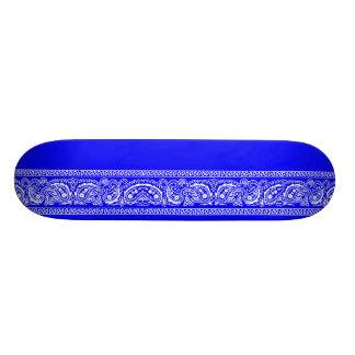 Blue Paisley Skateboard Pro
