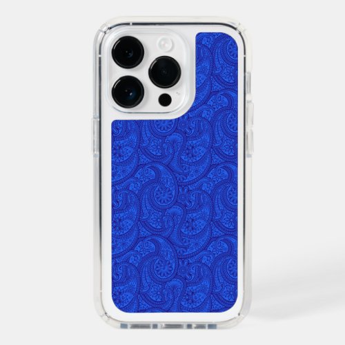 Blue Paisley Speck iPhone 14 Pro Case