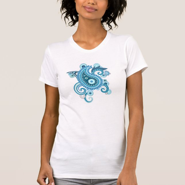 Blue paisley T-Shirt (Front)