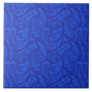 Blue Paisley Tile