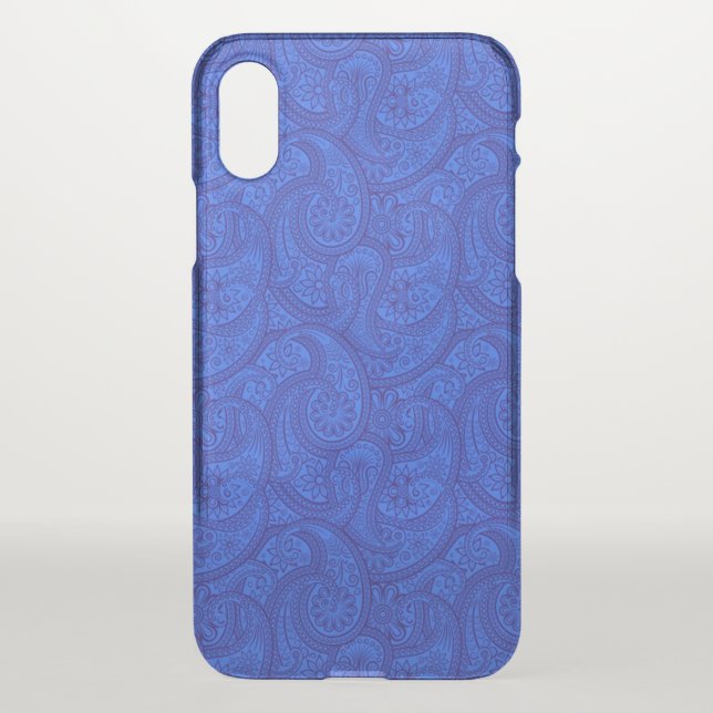 Blue Paisley Uncommon iPhone Case (Back)