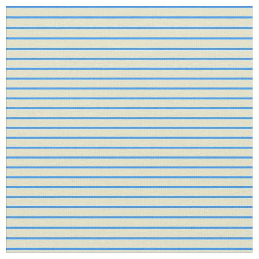 Blue & Pale Goldenrod Colored Lines Fabric