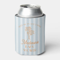 Blue Palm Spring Pastel Beach Baby Shower