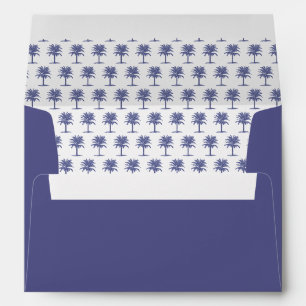 Blue Palm Tree Envelope