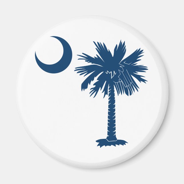 Blue Palmetto Magnet (Front)