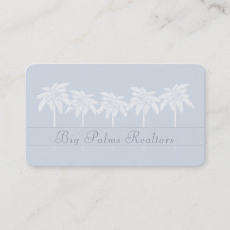 Blue Palms Silhouettes Business Card