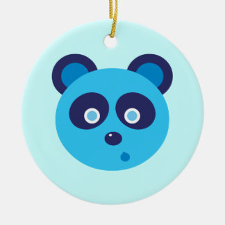 Blue Panda Ceramic Ornament