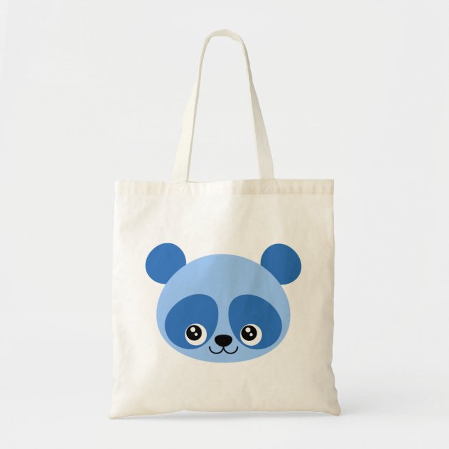 Blue Panda Tote Bag (Front)