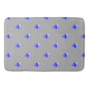 Blue Pansy Bath Mat