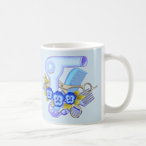 Blue Pansy Beautician Coffee Mug