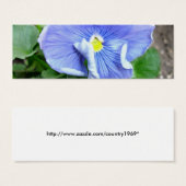 Blue Pansy Bookmark (Front & Back)