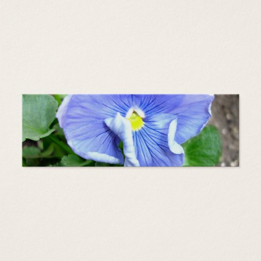 Blue Pansy Bookmark (Front)