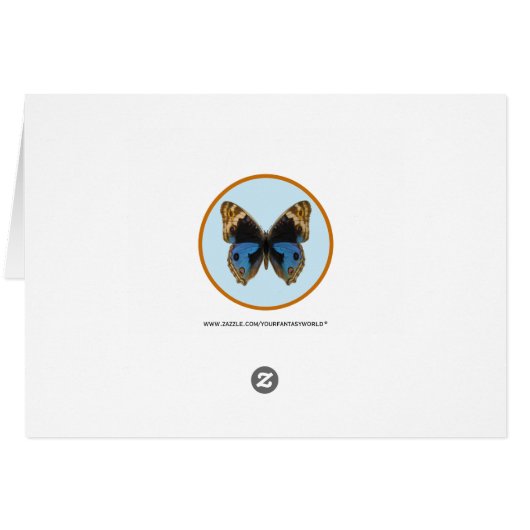 Blue Pansy Butterfly (Back Horizontal)