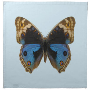 Blue Pansy Butterfly Napkin