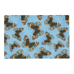Blue Pansy Butterfly pattern Placemat