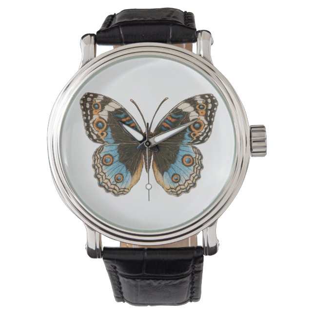 Blue Pansy Butterfly Watch (Front)