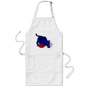 Blue Panther Long Apron