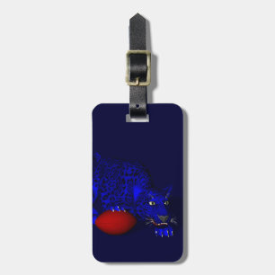 Blue Panther Luggage Tag