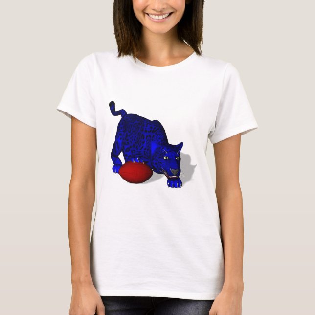 Blue Panther Mascot T-Shirt (Front)